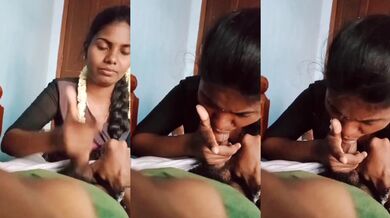 Young tamil maid sucking cock of boss for money