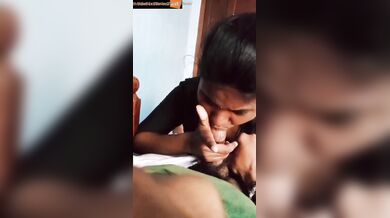 Young tamil maid sucking cock of boss for money