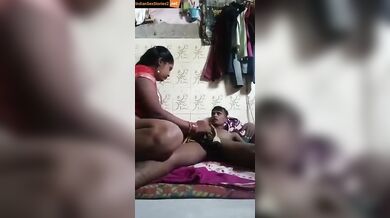 Lucky young guy enjoying with hot village Bhabhi