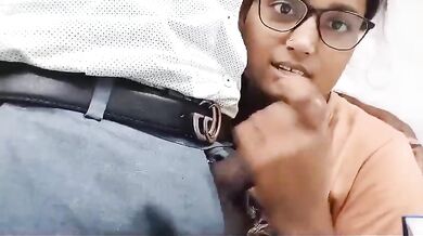 College professor cock sucking by horny student