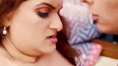 Busty aunty young boy Indian nude web series