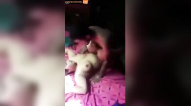 Bouncy boobs Bengali Bhabhi enjoying with 2 guys