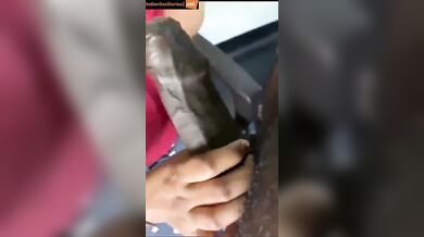 Big black cock sucking by hot malayalam bhabhi