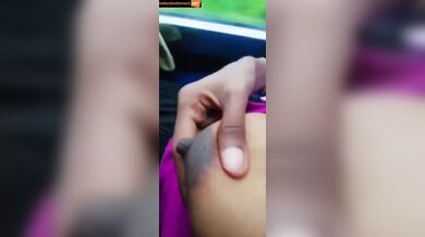 Mallu Bhabhi playing with boobs and pussy in sleeper bus