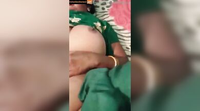 Lucky young guy fucking hot dehati mom