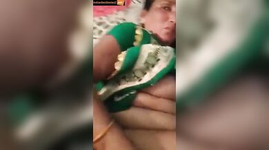 Lucky young guy fucking hot dehati mom