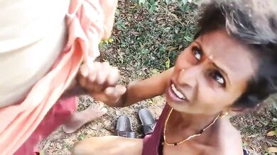 Skinny tamil milf outdoor fucking with audio