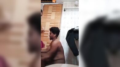 Desi guy fucking young daughter of maid in bathroom