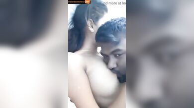 Telugu girl getting boobs sucking in hot audio mms