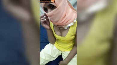 Boss playing with girl's desi boobs