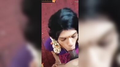 South Indian cross dresser cock sucking mms