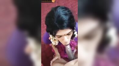 South Indian cross dresser cock sucking mms
