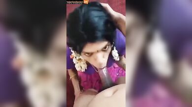 South Indian cross dresser cock sucking mms