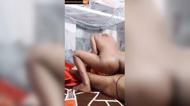 Desi husband wife fucking in mosquito net
