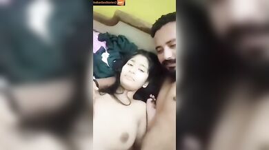 Punjabi girlfriend sucking big cock at lover’s house