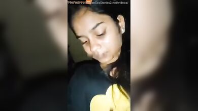 Hairy pussy cousin girl riding with smile!