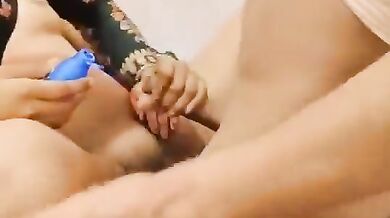 Assamese friends sharing one cock in hot desi threesome