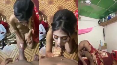 Bengali Bhabhi sucking big lund and riding it nicely