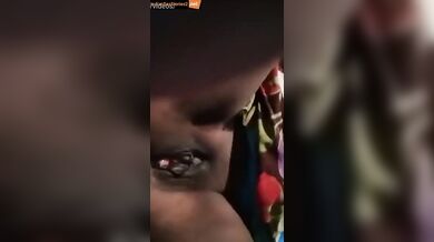 Adivasi village lady finger fucking in video call