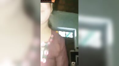 Cute lover bhabhi gets her clean shaved pussy pumped