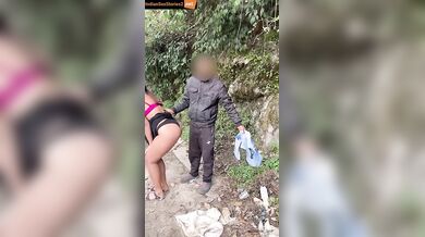 Smriti jain fucking staranger kapil near waterfall