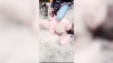 Pashto bhabhi fucked by 2 cocks in outdoor threesome