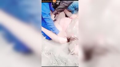 Pashto bhabhi fucked by 2 cocks in outdoor threesome