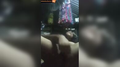 Hot village girl fucking a big banana!