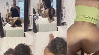 One more delhi aunty fucking gigolo in mirror selfie