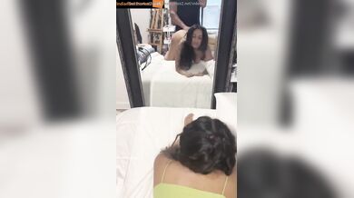 One more delhi aunty fucking gigolo in mirror selfie