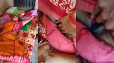 Gujarati hubby exposing wife’s hairy chut in candaulism video