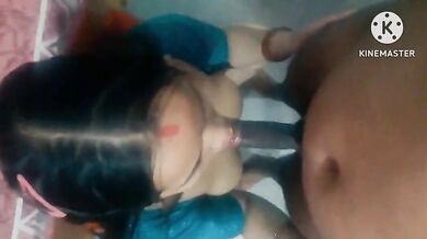 Stepmom maal aunty in orange petticoat fucked by son