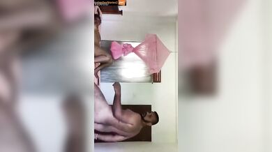 Saggy boobs aunty and lover uncle fuck selfie