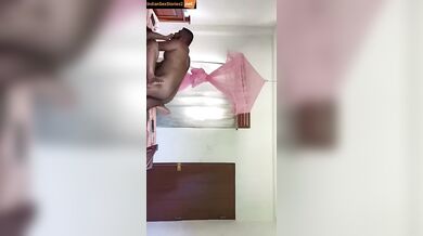 Saggy boobs aunty and lover uncle fuck selfie