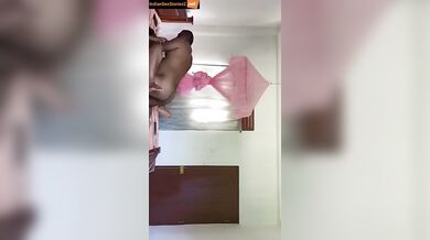 Saggy boobs aunty and lover uncle fuck selfie