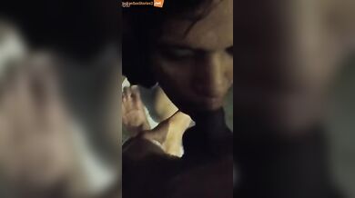 Horny Indian Bhabhi shared by 2 black cocks