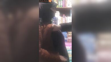 Desi aunty gets boobs fondled by shopkeeper