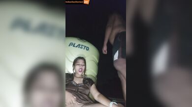 Hot Bhabhi sucking and fucking devar on terrace