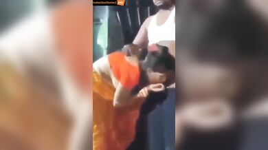 Orange saree village bhabhi in xxx affair video