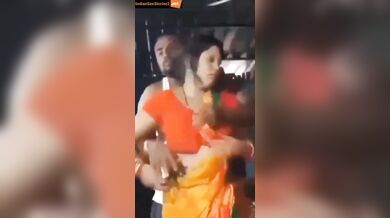 Orange saree village bhabhi in xxx affair video