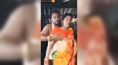 Orange saree village bhabhi in xxx affair video