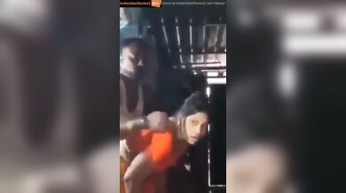 Orange saree village bhabhi in xxx affair video