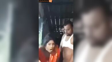 Orange saree village bhabhi in xxx affair video