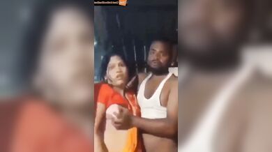 Orange saree village bhabhi in xxx affair video