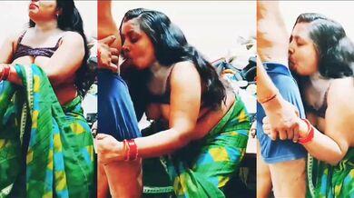 Very chudakkad desi aunty eats young cock!