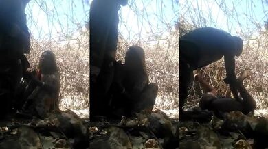 Desi aunty outdoor sex with secret lover in forest