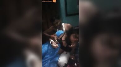 Bihari guys lips kiss and boobs pressing with randi