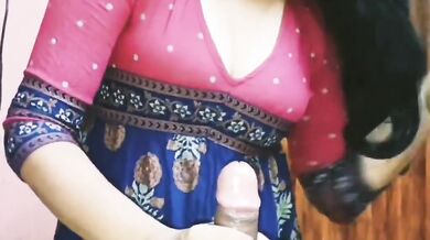 Slutty tamil housewife sucked shiny big black cock