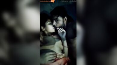 Village big boobs bhabhi and lover's xxx selfie