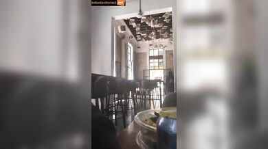 NRI girl boobs flashing in public place